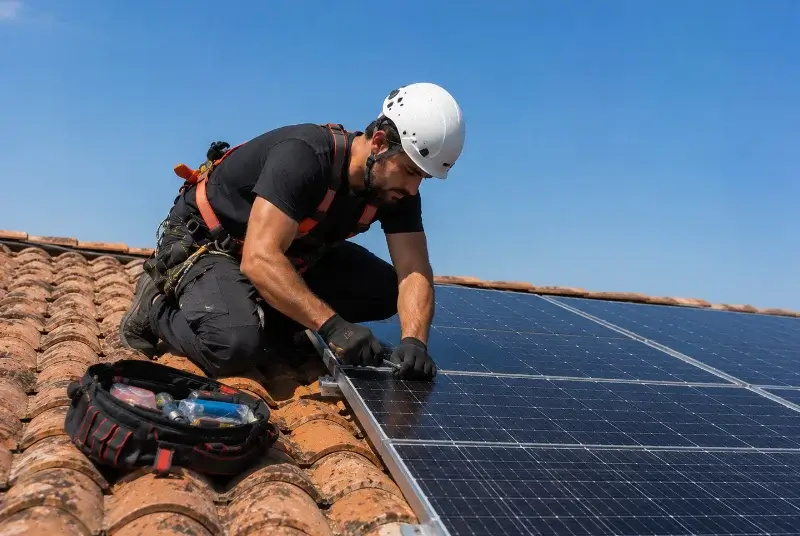 Maintenance et monitoring de panneaux solaires à Louresse-Rochemenier